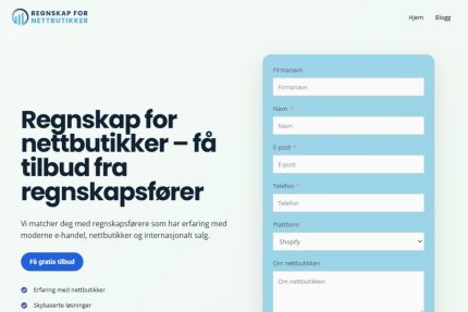nettbutikkregnskap